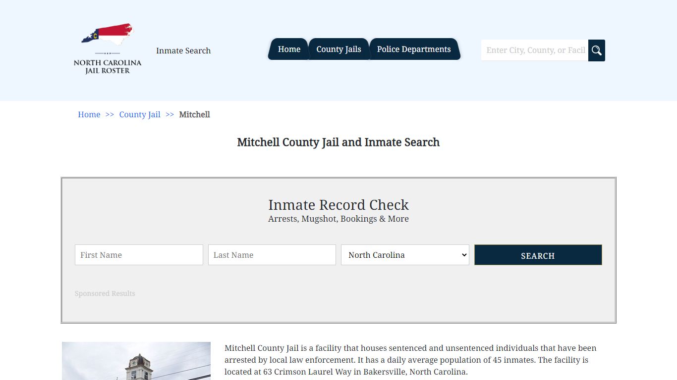 Mitchell County Jail and Inmate Search